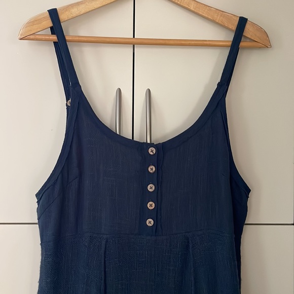 Free People, XS, teal tunic with airy over layers, adjustable straps, NWOT - Picture 5 of 14